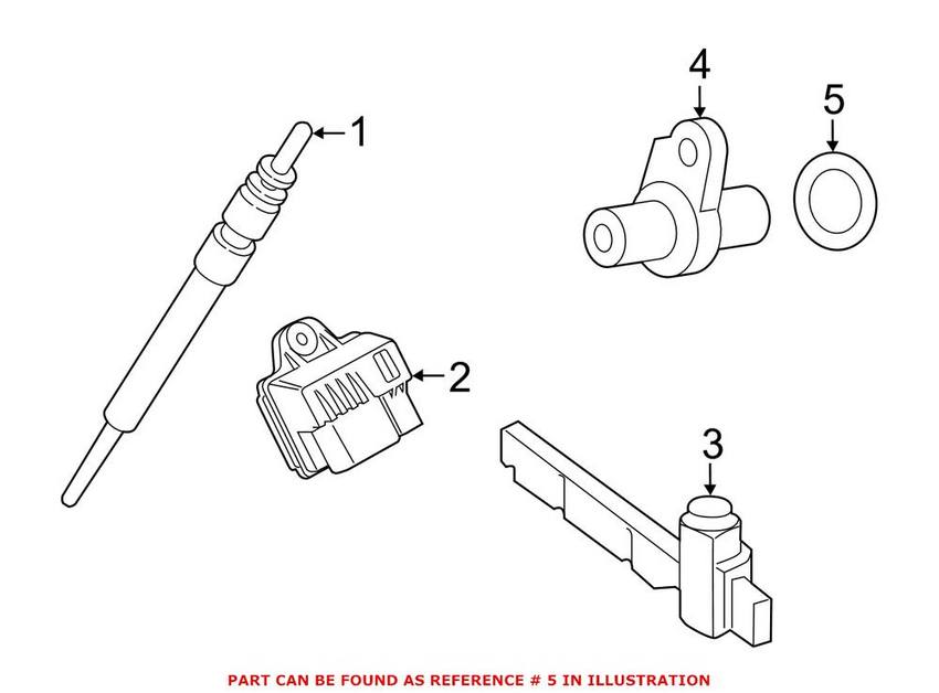 BMW Camshaft Position Sensor O-Ring (17x2.8mm) 13627796699